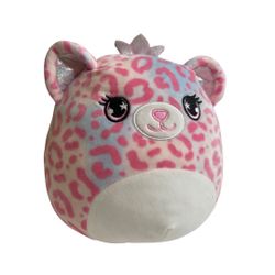 10 inch Brandi the Cheetah Queen Pink and blue cat Squishmallow #squishmallow
