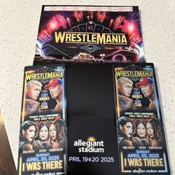 Wrestlemania 41 Las Vegas Souvenir Tickets