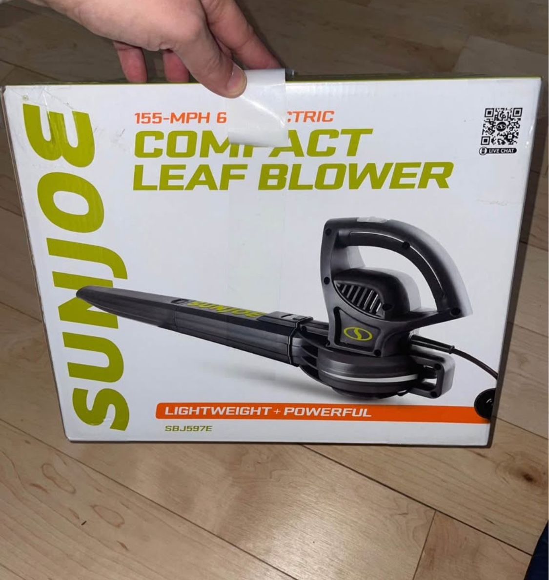 SUNJOE COMPACT CORDED LEAF BLOWER