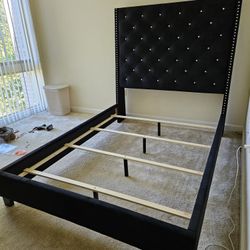 New In Box Black Color Queen Bed Frame Special 