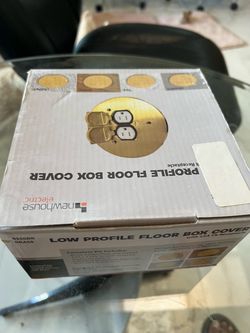 Electric outlet lit floor box cover