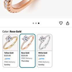 Rose gold ring