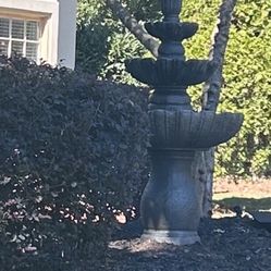 Pike's  Nursery. Solid Concrete Water Fountain 