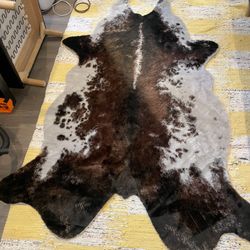 Pending P/U Free Faux Cow Rug