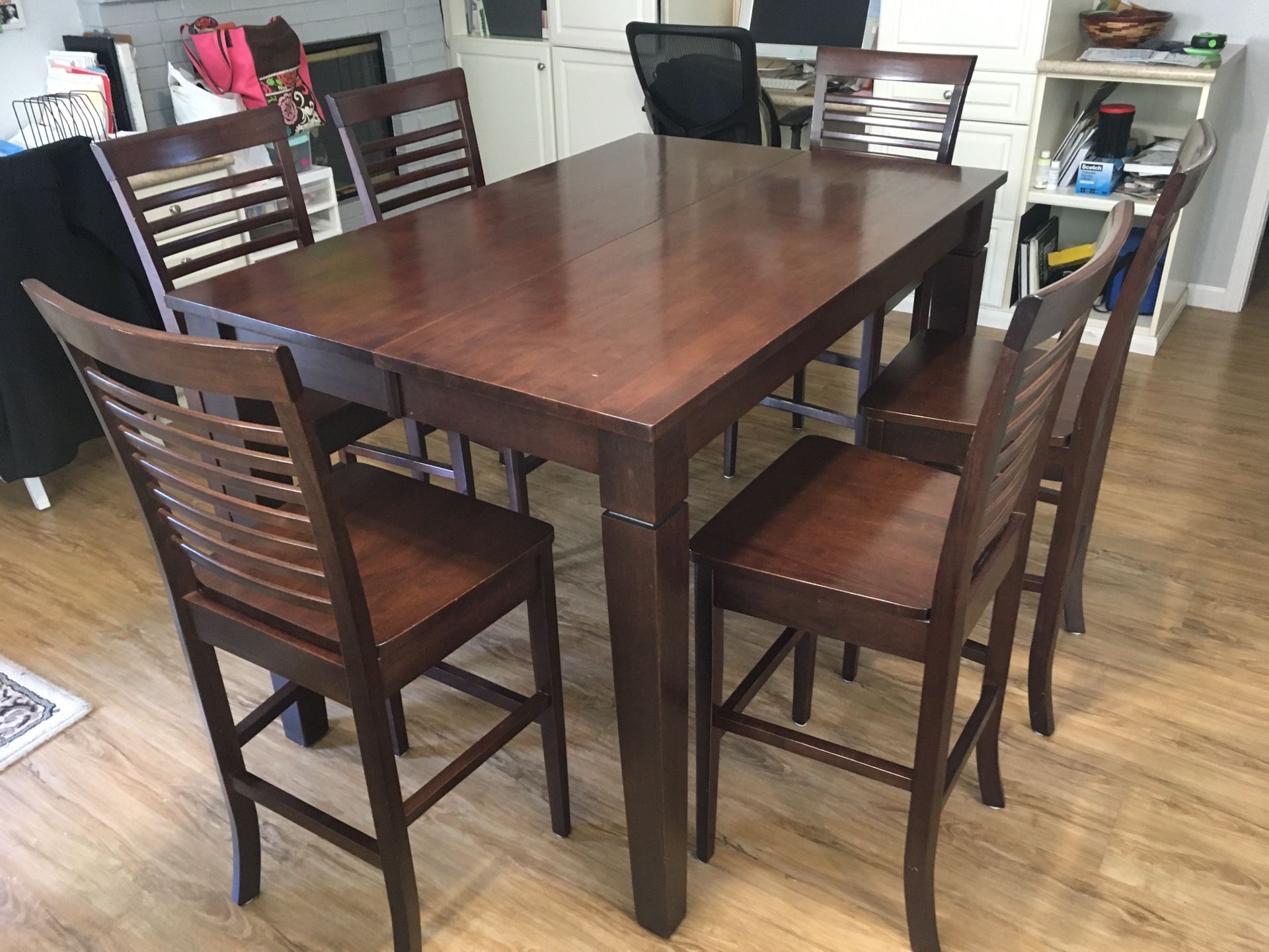 Counter height dining/kitchen table and chairs