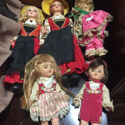Vintage dolls $8 a piece