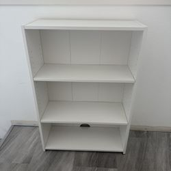 White bookshelf 