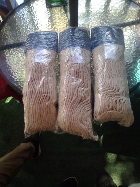 3 Prime Source replacement Cotton Mop Heads 