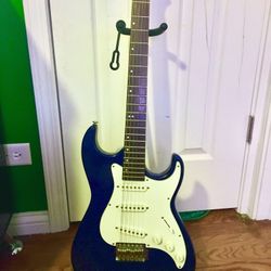 Dark Blue Guitar