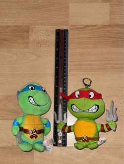 TMNT  Plush and Clip on Teenage Mutant Ninja Turtles Ninja Turtles
