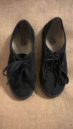 Black Kids Vans Shoes Size 3