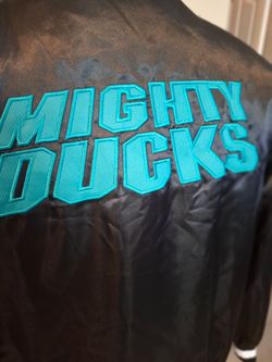 Mighty Ducks Satin Bomber Jacket, 30th Anniversary, Medium