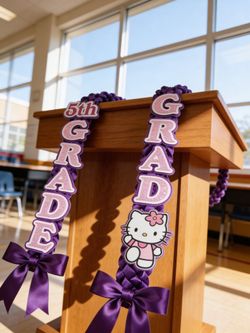 Customizable Purple Hello Kitty Lei