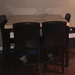 Dining Table With 4 Chairs 