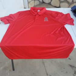 LA Angels Majestic Polo Shirts – XL & 2XL Available
