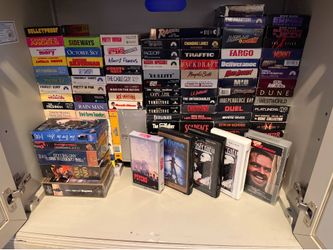 Large Collection of Classic VCR VHS Movie Cassette tapes