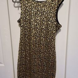 Gold Guess dress size XL