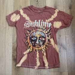 Hot Topic Sublime Sun Bleach Tie Dye T-Shirt Shirt Size S Small