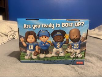 Charger “BOLT UP” Figure Set + Chargers Football (Collectors Item)