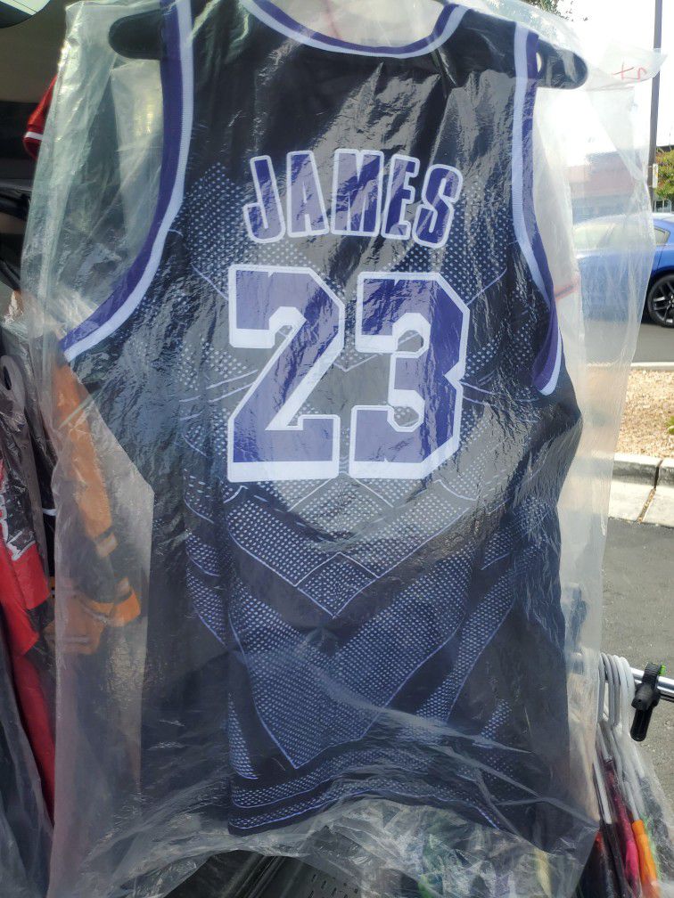 LeBron James Los Angeles Lakers Marvel Black Panther Stitched Basketball  Jersey