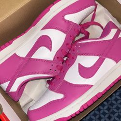 Nike Dunk Low Active Fushia Size 5.5y