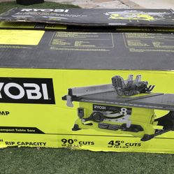 RYOBI 13 Amp 8-1/4 in. Compact Portable Corded Jobsite Table Saw $85