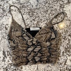 Urban Outfitters, Snake Print Top
