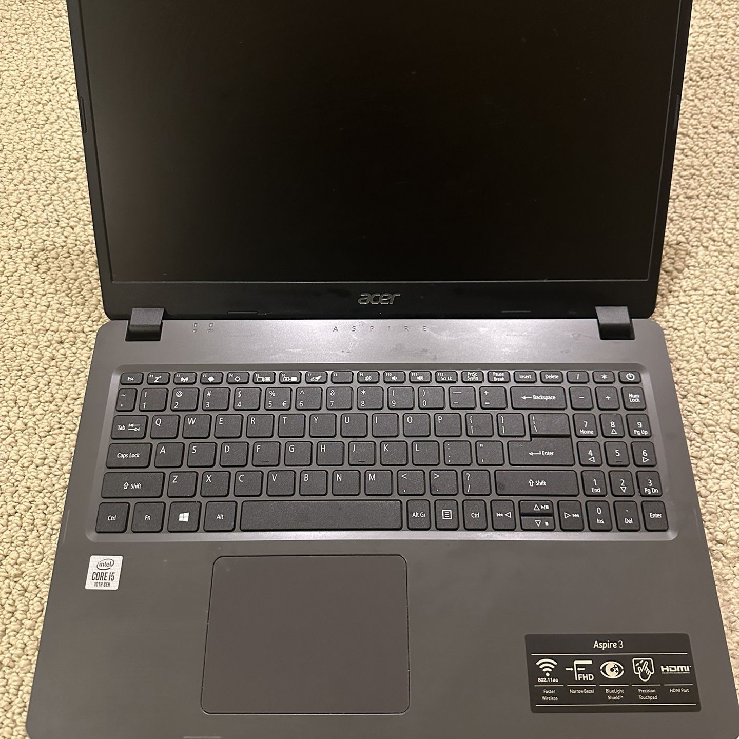 Great Condition Acer Aspire 15.6” Laptop