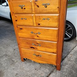 Vaughn Vintage Solid Wood Chest Dresser