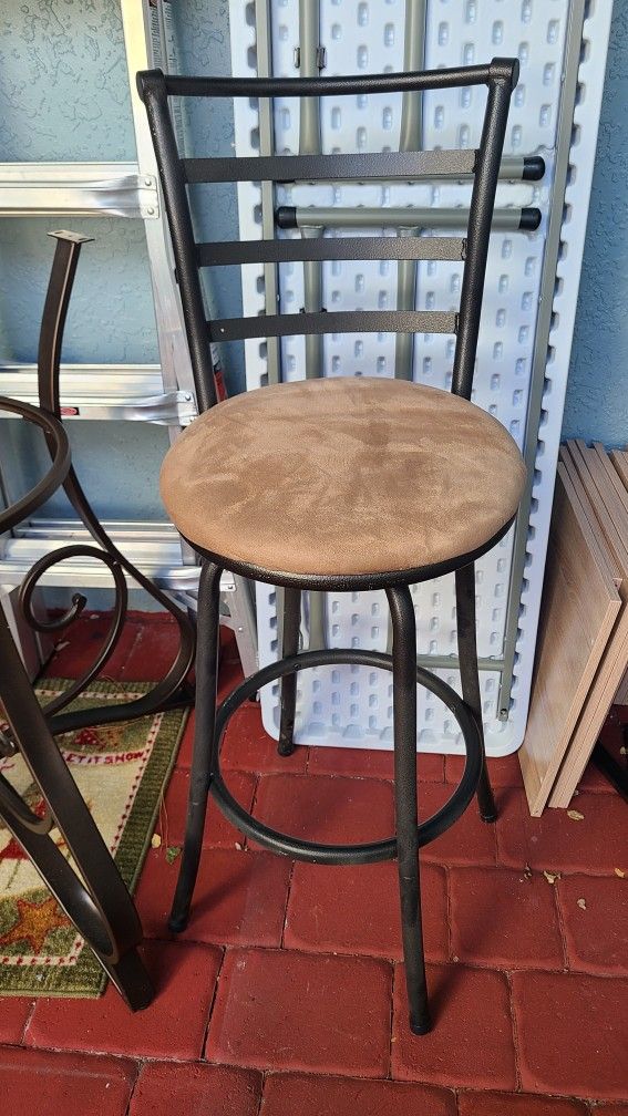 3 28" Metal Bar Stools