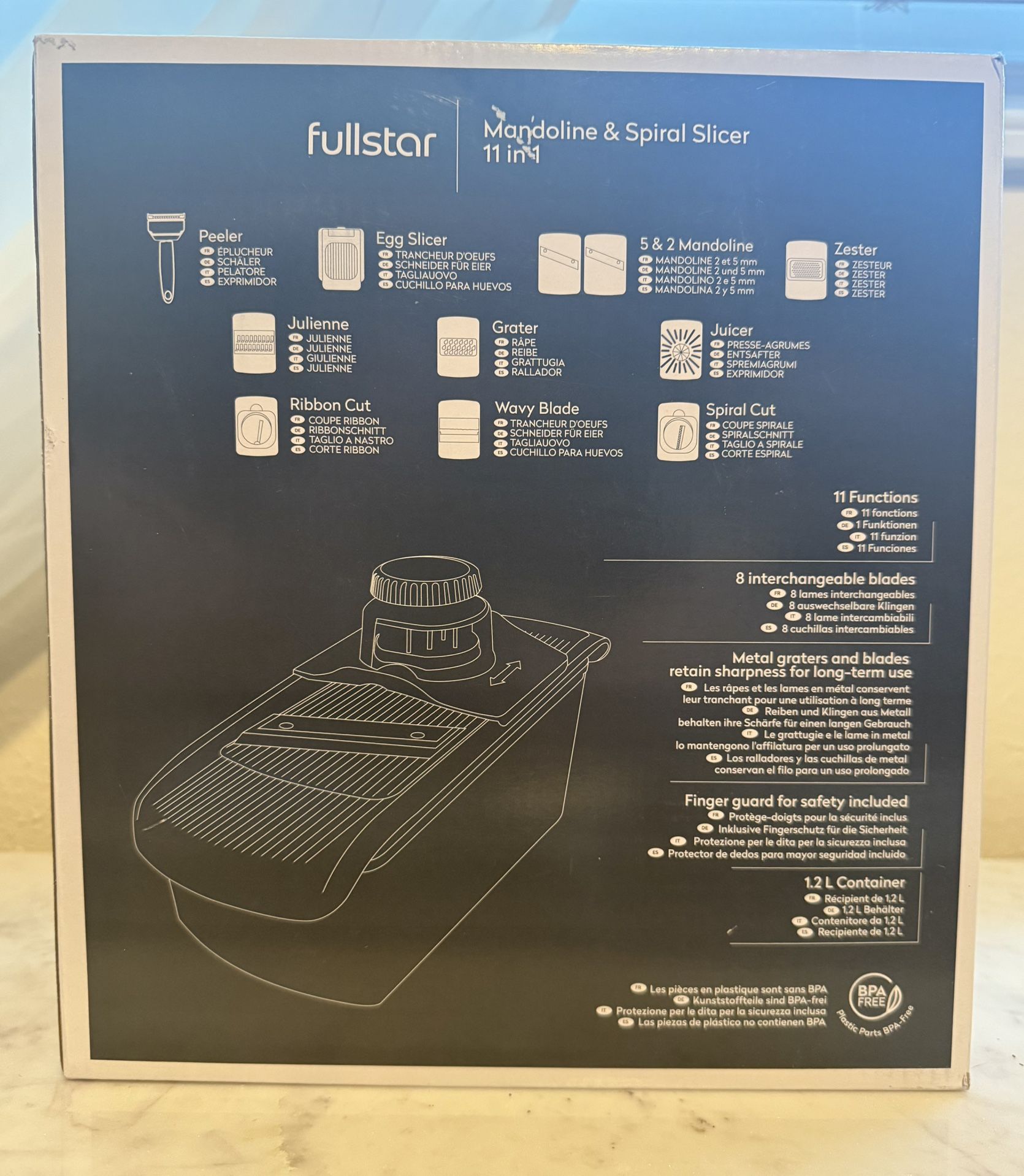 Mandoline And Spiral Slicer By Fullstar - New In The Box!