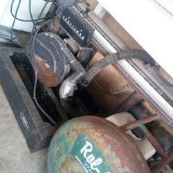 Vintage Sears Craftsman Arm Saw And Compressor Real Air