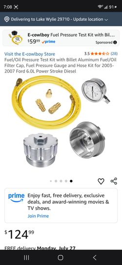 Fuel and oil  pressure test kit