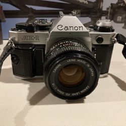 Canon AE-1 Program 35mm SLR Bundle