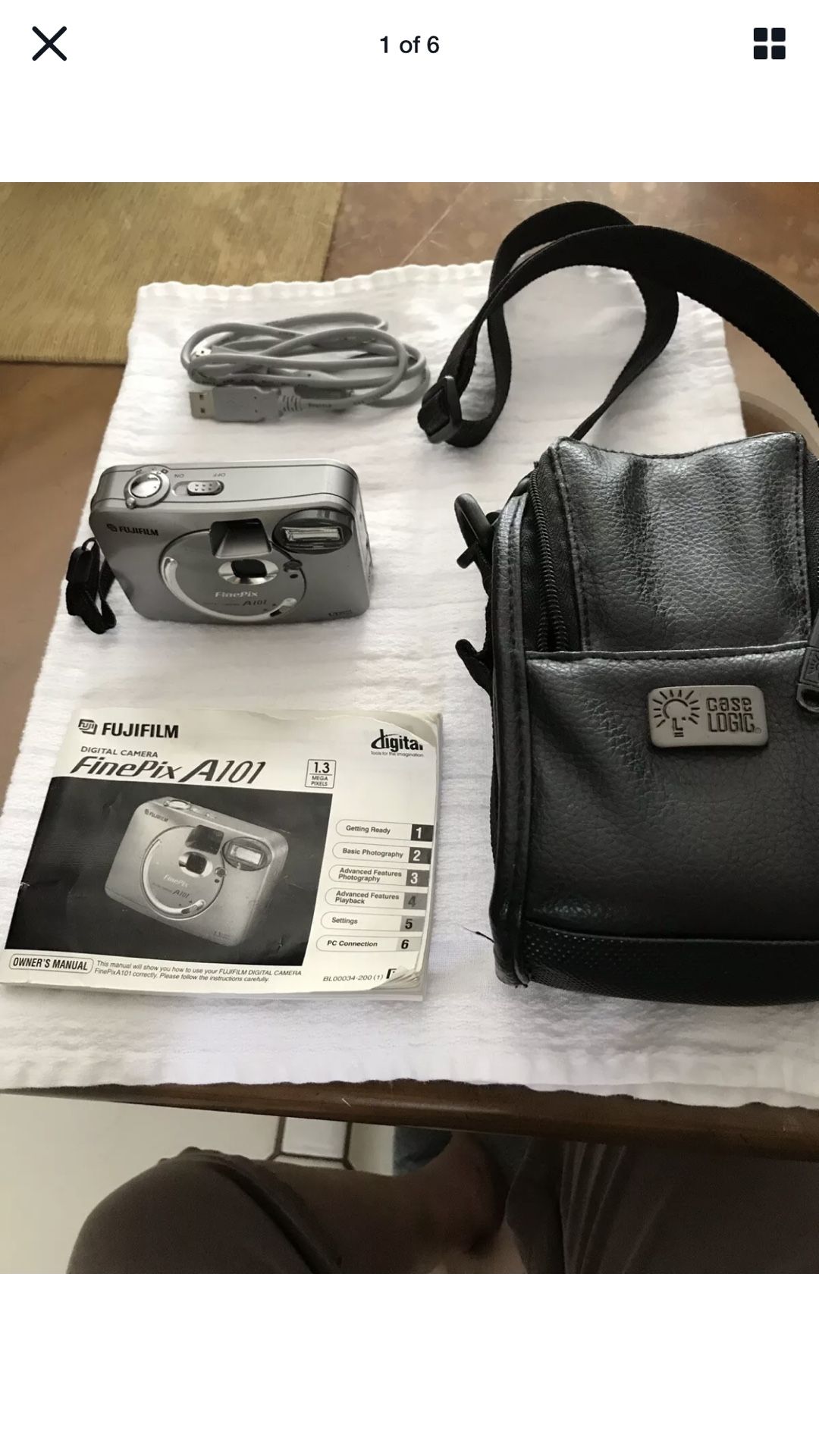 FUGI CAMERA , manual, case, usb cable