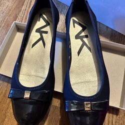 Anne Klein Sport Navy Blue Flats NEW