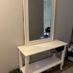 Table and Mirror