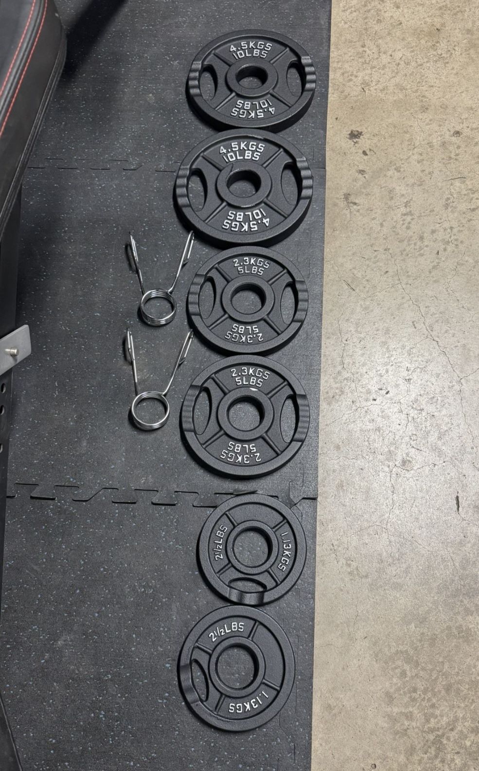 Olympic 35 Lbs Plates Weight Lifting Set