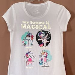 Girls Size 14/16 Cute Unicorn T-shirt