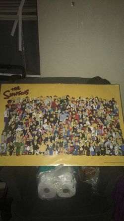 The Simpsons All Characters Poster