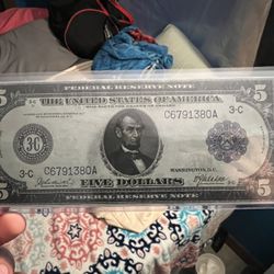 Old Collectible AU $5 Bill