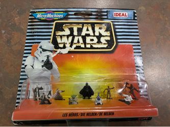 Star Wars Micro Machines Classic Characters Set 66080 Darth Vader Luke R2-D2