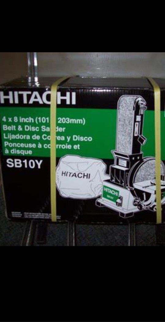 New Hitachi 4x8 Belt & Disc Sander SB10Y