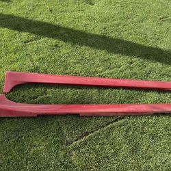 Mitsubishi Lancer EVO X 08-15 OEM RED SIDESKIRTS