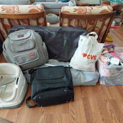 Baby Starter Kit! Bassinet, play yard, diaper bags, and more!