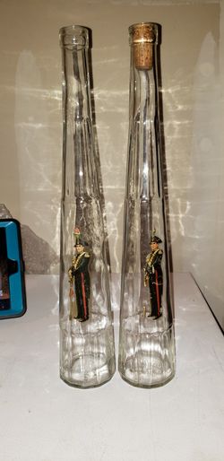 Vintage wine bottles