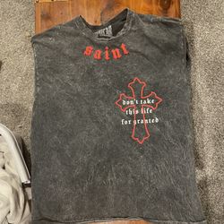 Popular Poison “Saint” Graphic Tee – Size Large