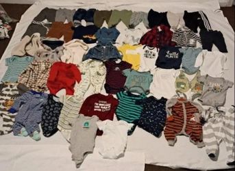 Lot Of 46  3-6month Boys Clothes Excellent Condition 