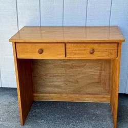 Very Nice Small Vintage Pine Wood Desk!