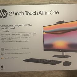SEALED HP 27-inch Touch All in One Desktop,  *1TB SSD, AMD Ryzen 7, 4.30 GHz, 12GB*